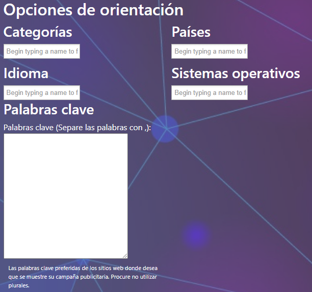 La orientación te permite fijar de manera más precisa el contenido de los sitios web donde estaran tus potenciales clientes leyendo o interactuando.